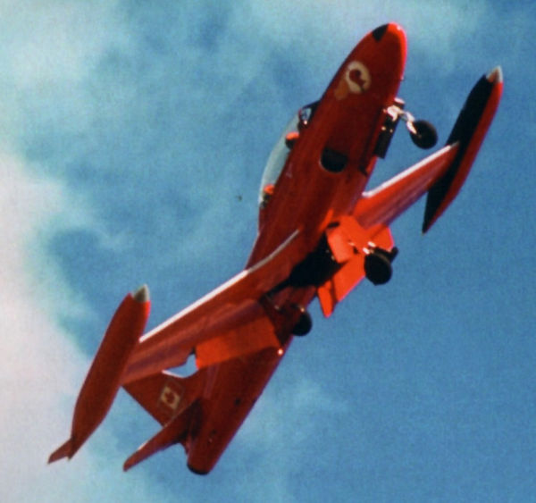 The 1967 Red Knight, Jack Waters, performing a Dirty Roll. (Photo Credit: Jack Waters)